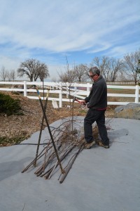 Brian wielding his big hammer