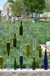 Bottle wall, east side, close up detail